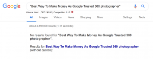Best Way To Make Money As Google Trusted 360 photographer